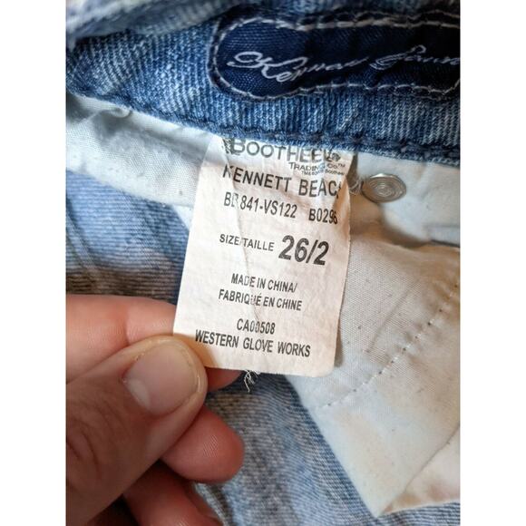 Womens Bootheel Trading Co Jeans Sheryl Crow Size 26/2 Blue Denim - Picture 5 of 12